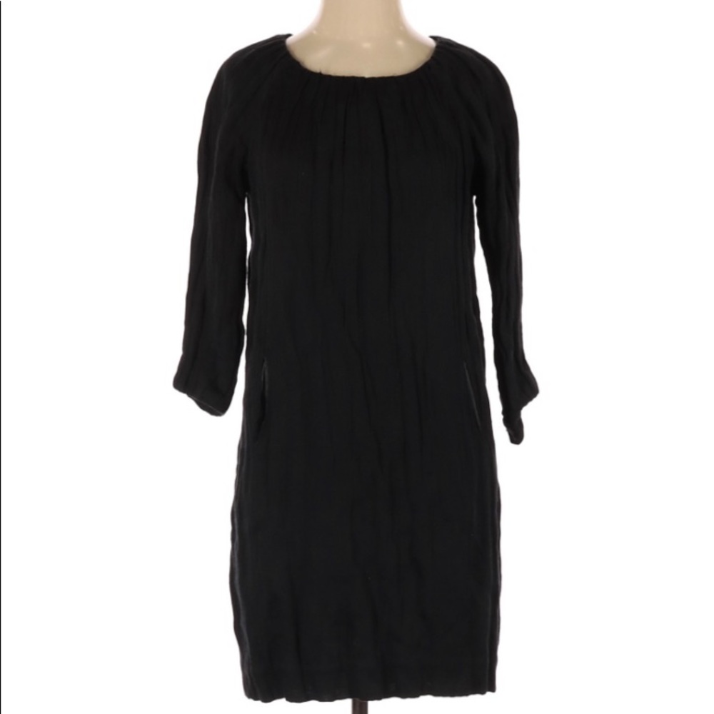 Isabel Marant 3/4 Sleeve Black Shift Dress